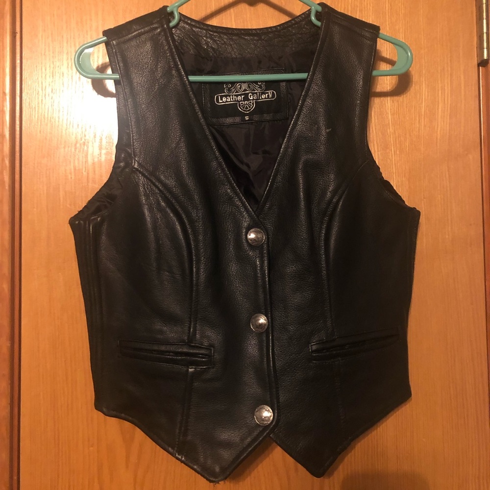 Leather vest